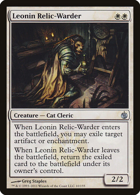Leonin Relic-Warder (10) - Mirrodin Besieged