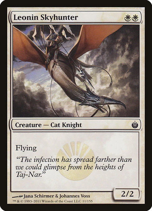 Leonin Skyhunter (11) (Foil) - Mirrodin Besieged