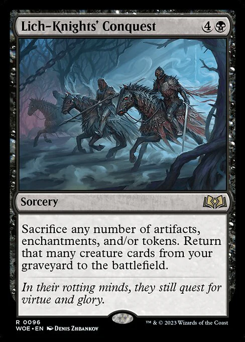 Lich-Knights' Conquest (96) (Foil) - Wilds of Eldraine