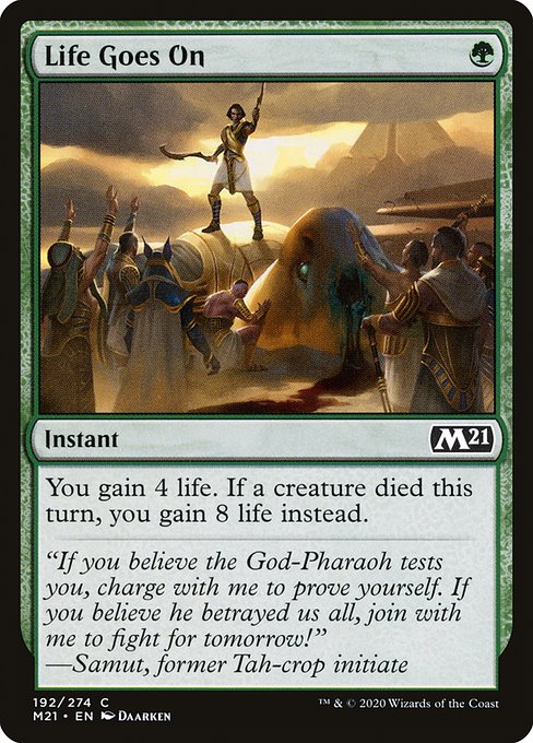 Life Goes On (192) (Foil) - Core Set 2021