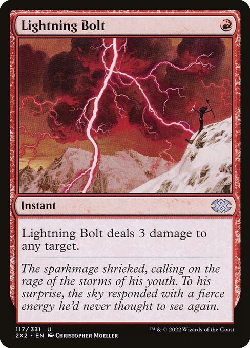 Lightning Bolt (117) (Foil) - Double Masters 2022