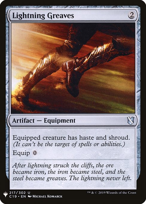 Lightning Greaves (C19-217) - The List