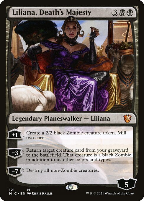 Liliana, Death's Majesty (121) - Midnight Hunt Commander