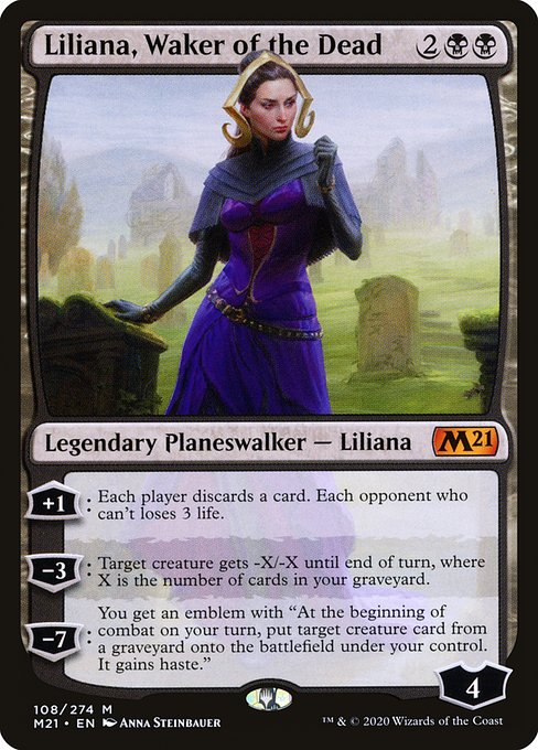 Liliana, Waker of the Dead (108) - Core Set 2021