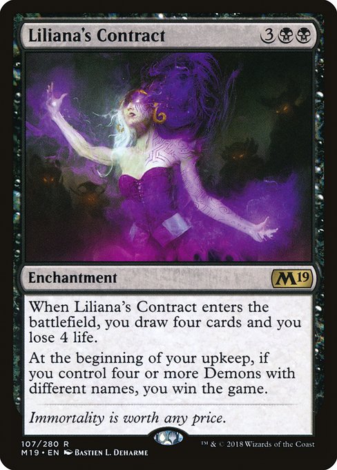 Liliana's Contract (107) - Core Set 2019