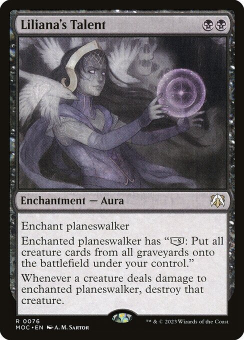 Liliana's Talent (76) - March of the Machine Commander