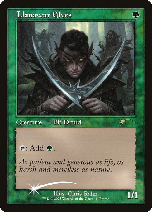 Llanowar Elves (1★) (Foil) - Dominaria United Promos