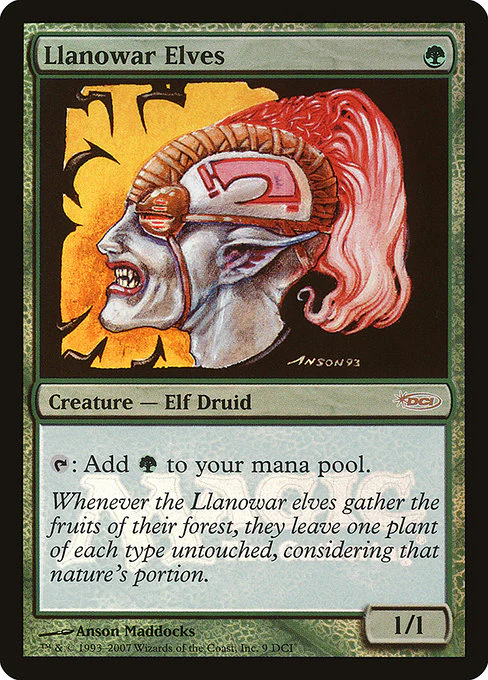 Llanowar Elves (9) (Foil) - DCI Promos