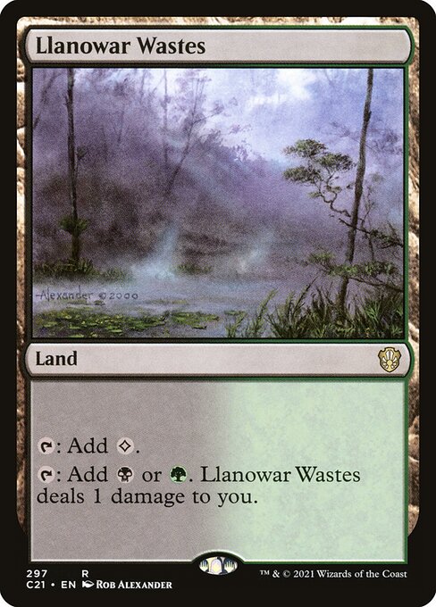 Llanowar Wastes (297) - Commander 2021