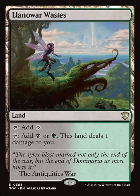 Llanowar Wastes (383) - Secrets of Strixhaven Commander