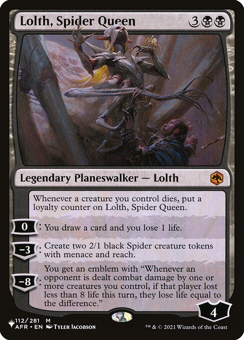 Lolth, Spider Queen (AFR-112) - The List