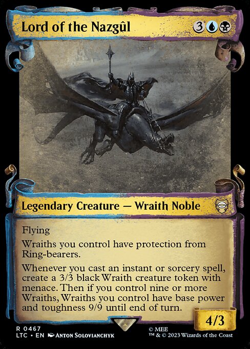 Lord of the Nazgûl (467) - SHOWCASE (Foil) - Tales of Middle-earth Commander