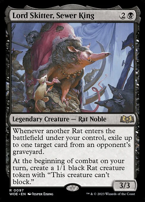 Lord Skitter, Sewer King (97) (Foil) - Wilds of Eldraine