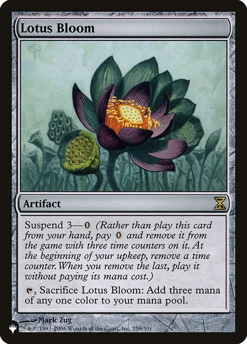 Lotus Bloom (TSP-259) - The List
