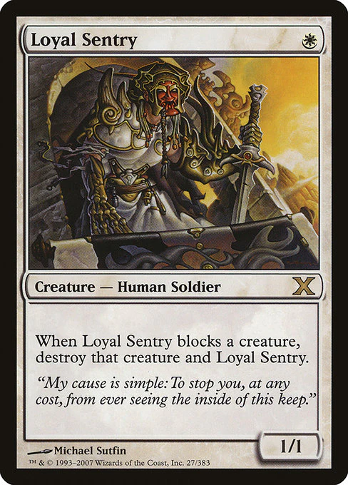 Loyal Sentry (27) (Foil) - Tenth Edition