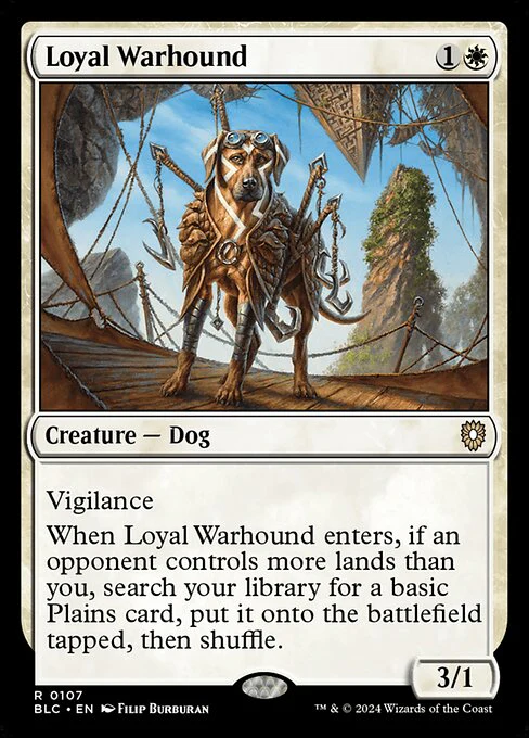 Loyal Warhound (107) - Bloomburrow Commander