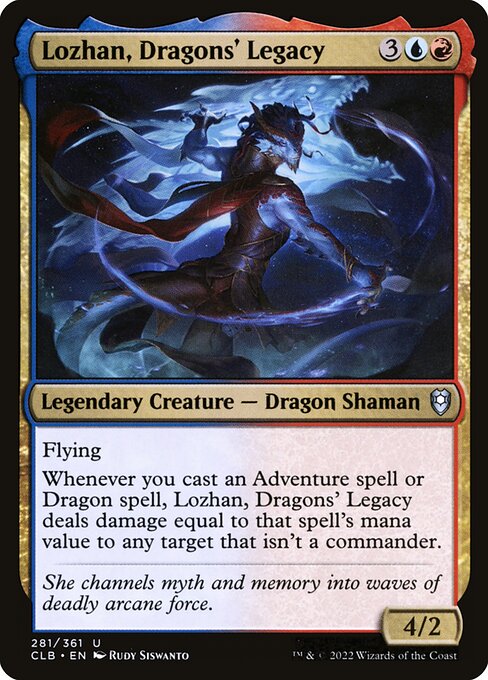 Lozhan, Dragons' Legacy (281) (Foil) - Commander Legends: Battle for Baldur's Gate