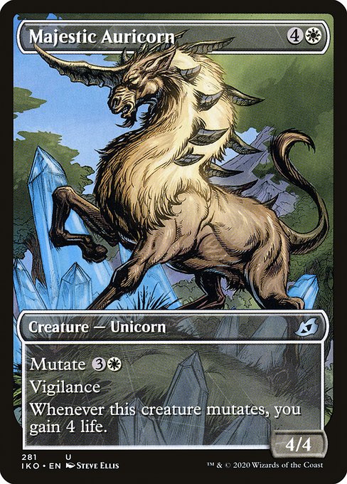 Majestic Auricorn (281) - SHOWCASE (Foil) - Ikoria: Lair of Behemoths