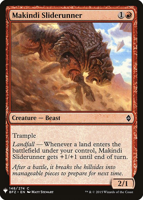 Makindi Sliderunner (BFZ-148) - The List
