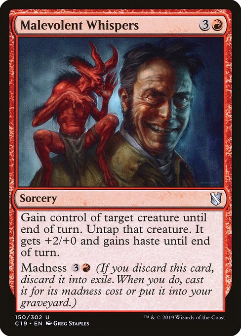 Malevolent Whispers (150) - Commander 2019