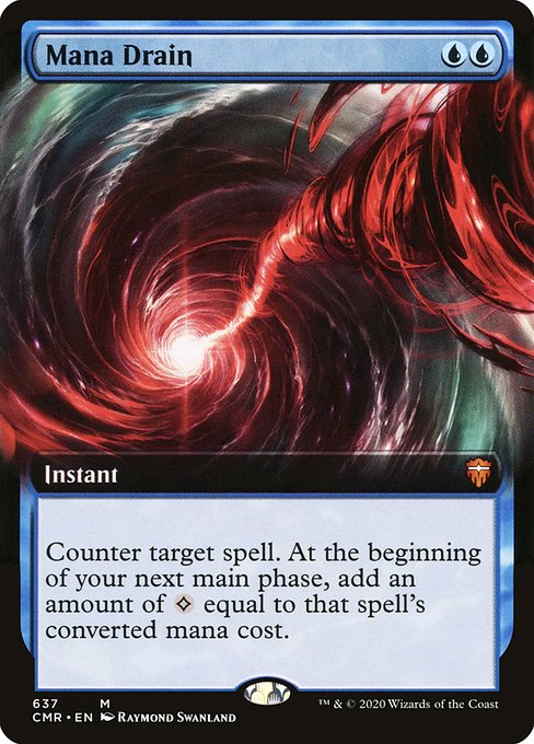 Mana Drain (637) - EXTENDED ART - Commander Legends