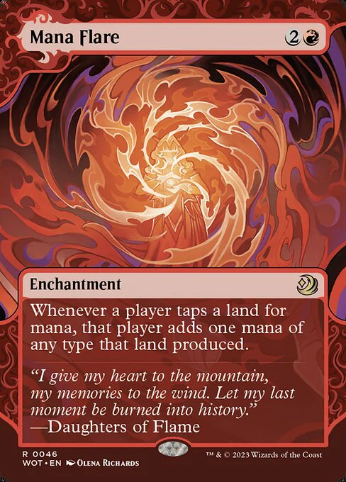 Mana Flare (46) - BORDERLESS (Foil) - Wilds of Eldraine: Enchanting Tales