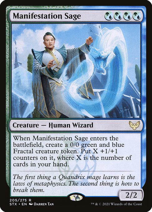 Manifestation Sage (205) (Foil) - Strixhaven: School of Mages