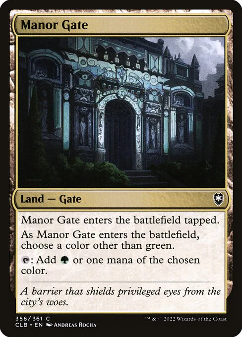 Manor Gate (356) - Commander Legends: Battle for Baldur's Gate