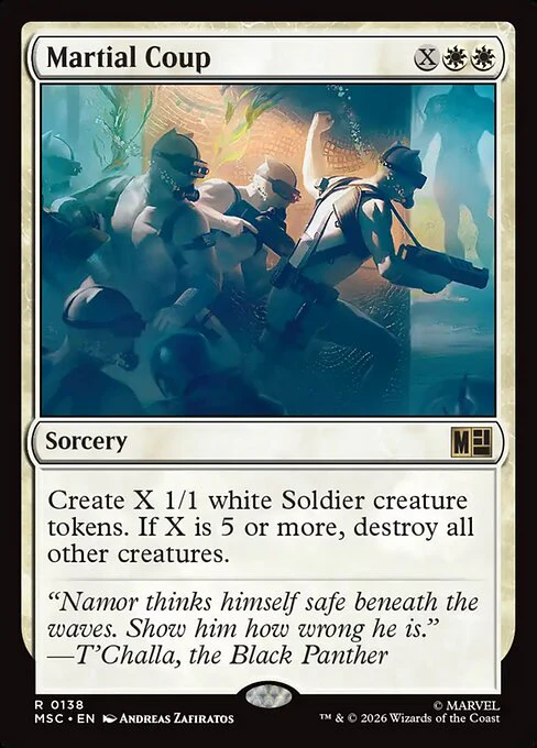 Martial Coup (138) - Marvel Super Heroes Commander