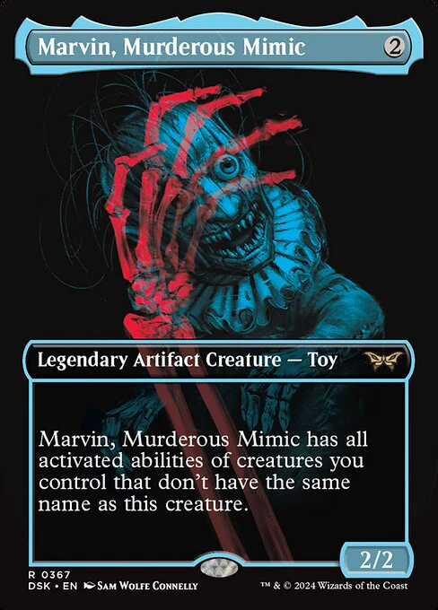 Marvin, Murderous Mimic (367) - BORDERLESS - FULL ART - Duskmourn: House of Horror