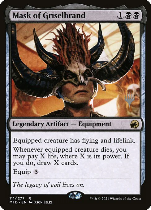 Mask of Griselbrand (111p) (Foil) - Innistrad: Midnight Hunt Promos