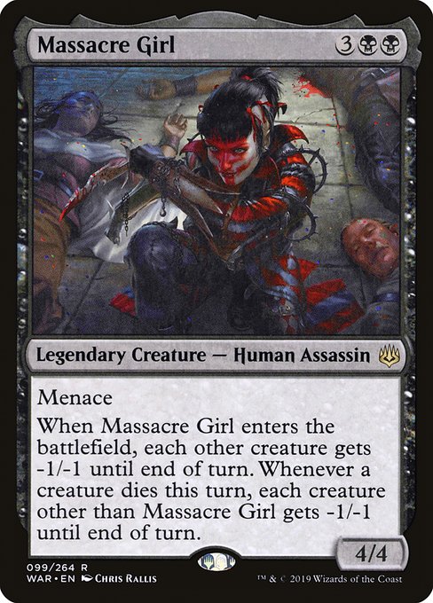 Massacre Girl (99) (Foil) - War of the Spark