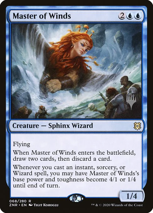 Master of Winds (68p) (Foil) - Zendikar Rising Promos