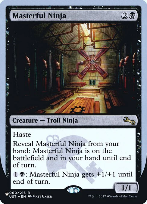 Masterful Ninja (22) (Foil) - The List (Unfinity Foil Edition)