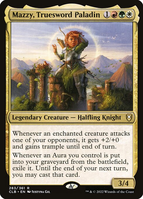 Mazzy, Truesword Paladin (283) (Foil) - Commander Legends: Battle for Baldur's Gate
