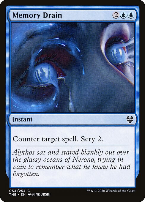 Memory Drain (54) (Foil) - Theros Beyond Death