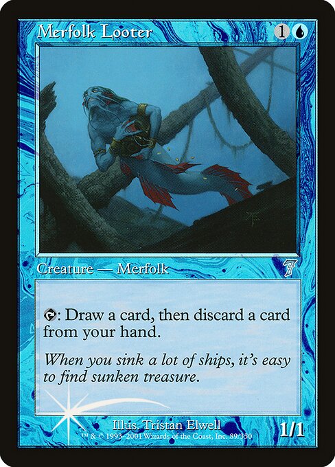 Merfolk Looter (89★) - Seventh Edition