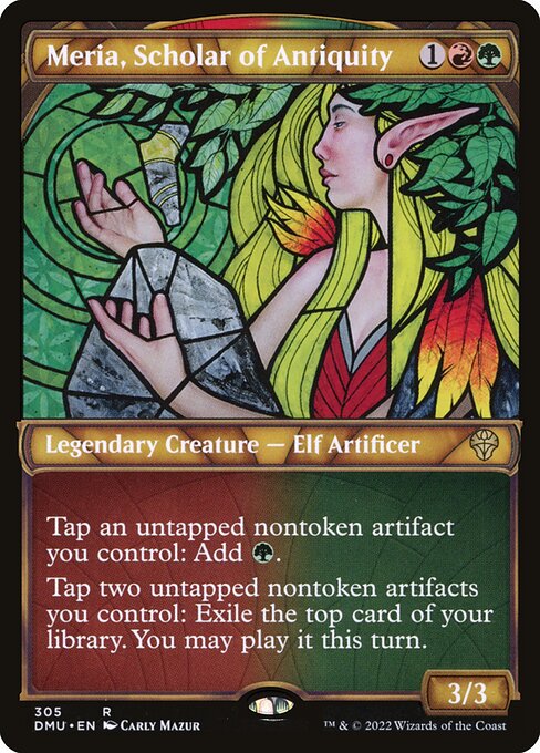 Meria, Scholar of Antiquity (305) - SHOWCASE - Dominaria United