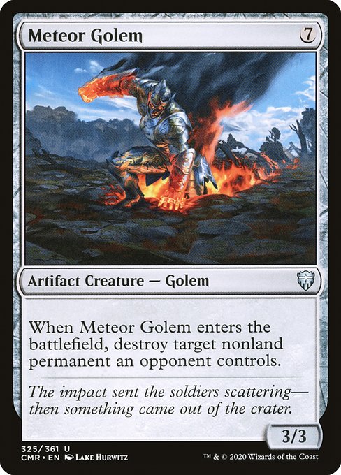 Meteor Golem (325) (Foil) - Commander Legends