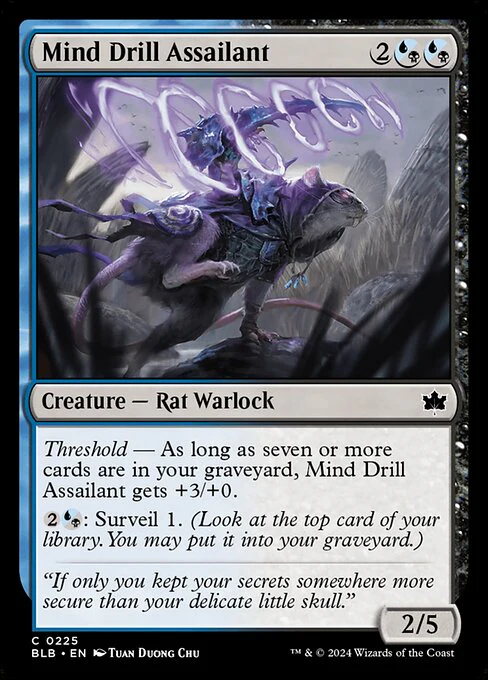 Mind Drill Assailant (225) (Foil) - Bloomburrow