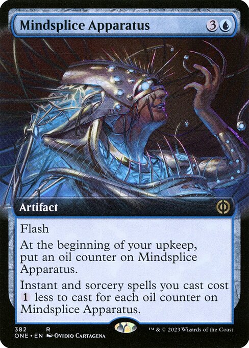 Mindsplice Apparatus (382) - EXTENDED ART (Foil) - Phyrexia: All Will Be One