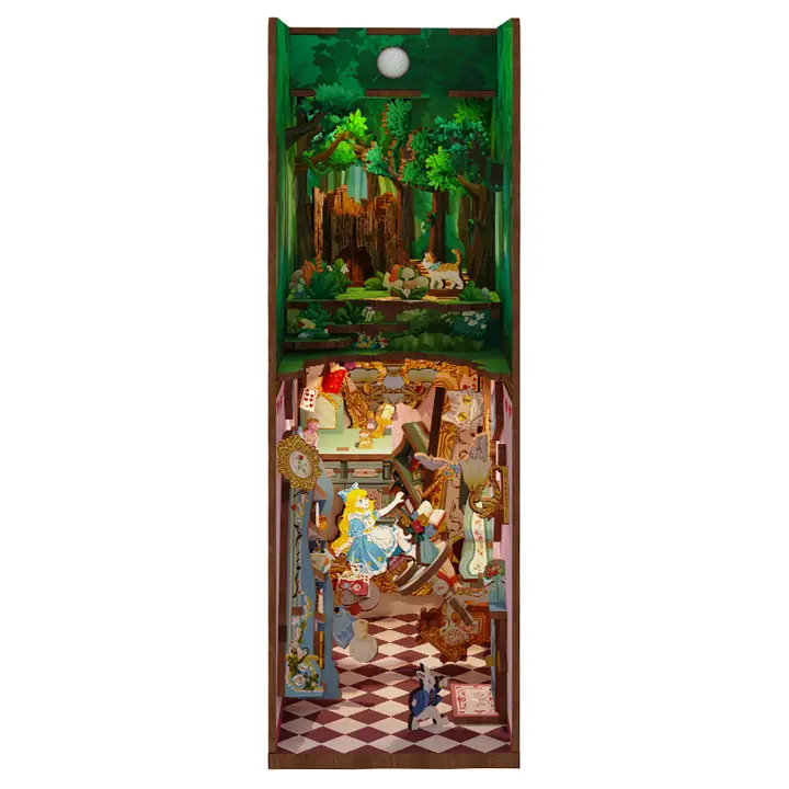 Miniature House Book Nook Kit - Alice's Adventure