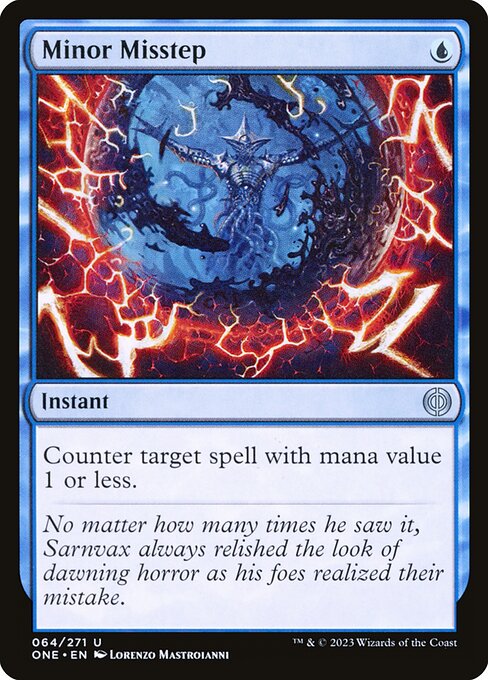 Minor Misstep (64) (Foil) - Phyrexia: All Will Be One
