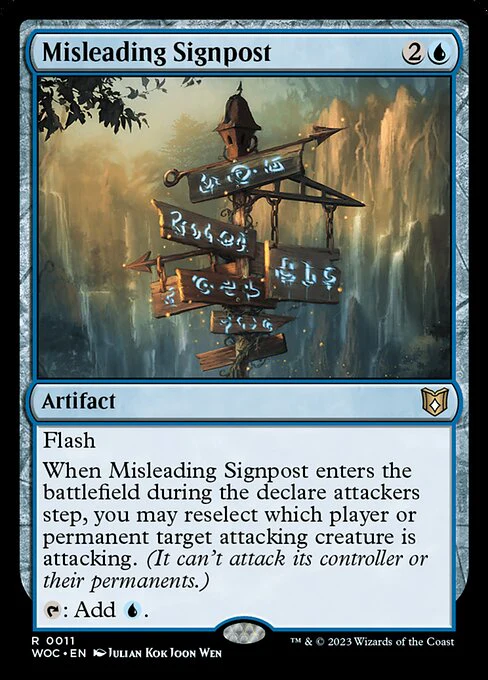 Misleading Signpost (11) - Wilds of Eldraine Commander