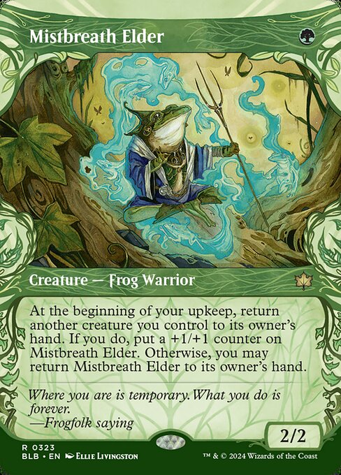 Mistbreath Elder (323) - BORDERLESS - Bloomburrow