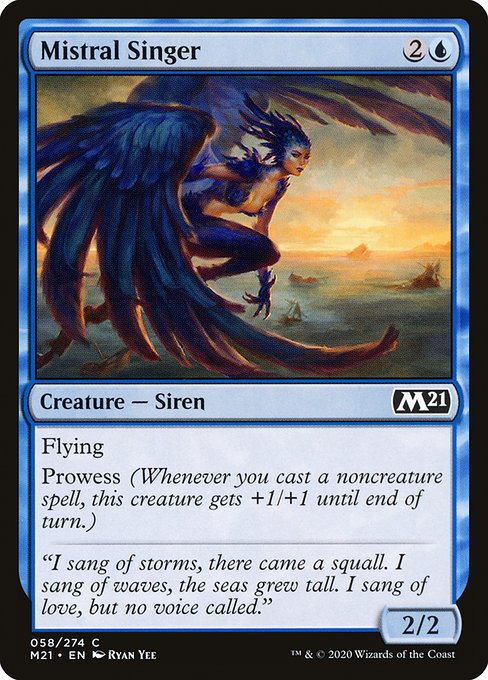 Mistral Singer (58) (Foil) - Core Set 2021