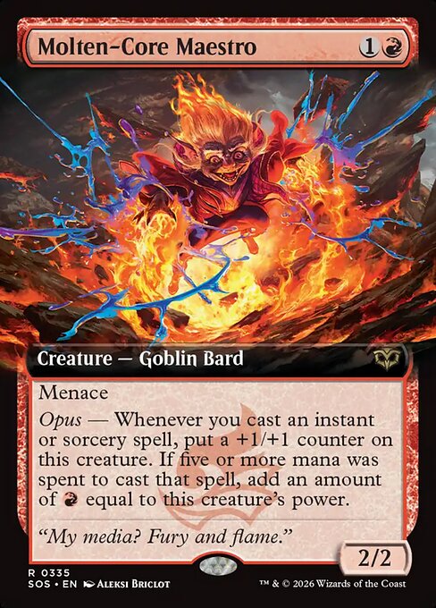 Molten-Core Maestro (335) - EXTENDED ART - Secrets of Strixhaven