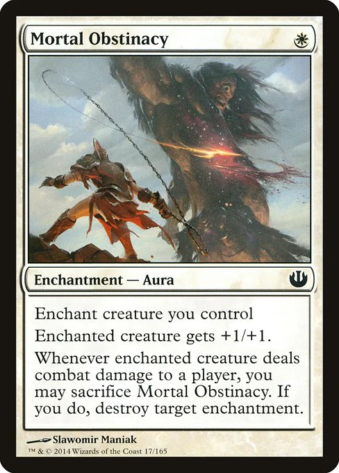 Mortal Obstinacy (17) (Foil) - Journey into Nyx