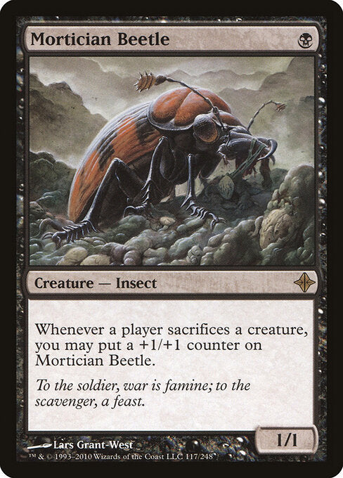 Mortician Beetle (117) (Foil) - Rise of the Eldrazi