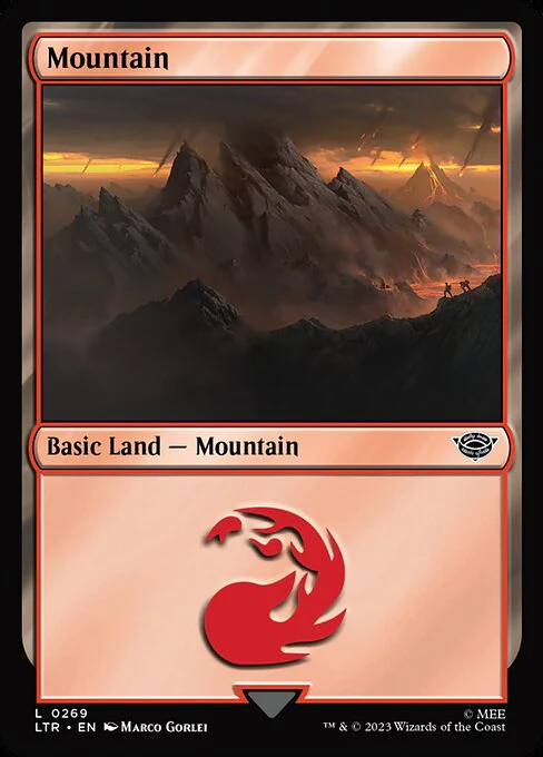 Mountain (269) (Foil) - The Lord of the Rings: Tales of Middle-earth